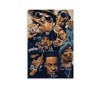 Biaoxiao Eminem Ice Poster Cube Rapper Retro Music Poster Decorative Painting Canvas Wall Poster 20x30inch(50x75cm) Living Room Decor