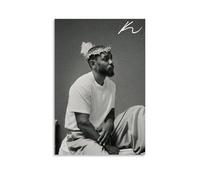 Biaoxiao Rapper Kendrick Lamar Poster Signature Poster Decorative Painting Canvas Wall Posters And Art Picture Print Modern Family Bedroom Decor Posters 20x30inch(50x75cm)
