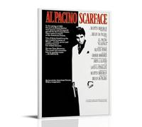 Biaoxiao Scarface Movie Poster, Black And White, 12x18inch (30x45cm), Wall Art, Living Room, Bedroom Decor
