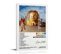 Biaoxiao Travis Astroworld Signature Canvas Art - Wall Poster & Art Print - 08x12inch (20x30cm) - Modern Family Bedroom Decor