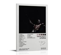 Biaoxiao Travis Poster Scott Utopia Album Cover Poster Decorative Painting Canvas Wall Posters And Art Picture Print Modern Family Bedroom Decor Posters 08x12inch(20x30cm)