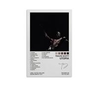 Biaoxiao Travis Poster Scott Utopia Album Cover Poster Decorative Painting Canvas Wall Posters And Art Picture Print Modern Family Bedroom Decor Posters 16x24inch(40x60cm)