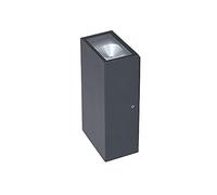 Biard Modern Cube Wall Light - Up/Down Indoor/Outdoor LED Flush Fitting Lamp - IP54 Rated Ideal for Garden, Porch, Drive, Path & Patio