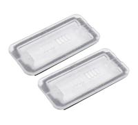 BIAREN 2x Rear Number Plate Lamp Light Lens Cover For Fiat 500 Abarth 500 (2007-2022) 51800482
