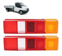 BIAREN 2x Rear Tail Light Lamp Lens Right And Left For Ford Transit Mk5 Mk6 Mk7 Tipper Pick-Up Chassis Cab (1985-2013) 4388140 YC1513K464AA YC1513K464AB