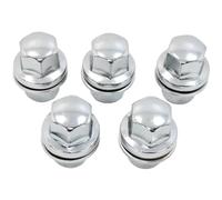 BIAREN 5x Alloy Wheel Nuts For Land Rover Defender L663 Discovery 3 4 5 Range Rover L322 L405 Range Rover Sport L320 L494 LR068126 RRD500510 RRD500590, Chrome, Stainless Steel