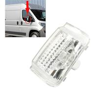 BIAREN Door Wing Mirror Indicator Lens Clear Right Driver Side For Peugeot Boxer Fiat Ducato Citroen Relay 2006 Onwards 6325.H1 6325H1 71748253 6325H4