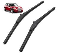 BIAREN Front Windscreen Wiper Blade For Mini One Cooper F55 F56 F57 (2013-2024) Abarth Fiat 124 Spider (2016-2019) Mazda MX-5 (2015 Onwards) - 18" & 19" (450mm/480mm) 2 pcs