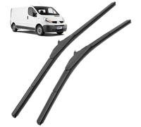 BIAREN Front Windscreen Wiper Blade For Renault Trafic Vauxhall Opel Vivaro Nissan Primastar (2001-2014) BMW X5 E53 (1999-2006) - 24" & 21" (600mm/530mm) 2 pcs