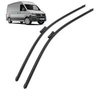 BIAREN Front Windscreen Wiper Blade For Volkswagen VW Crafter Man TGE (2017 Onwards) - 28" & 26" (700mm/650mm) - 7C1998002 7C1998002A 65264406000 (2 Pieces)