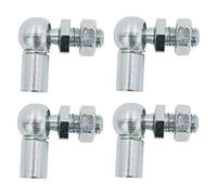 BIAREN L-Shape Ball Socket End Female M6 Gas Spring Strut End Female Fitting M6 Ball Joint Stud Fitting With Nuts