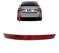BIAREN Rear Bumper Reflector Light Lamp Lens Marker Left Side For Skoda Superb (2015-2020) 3V5945105