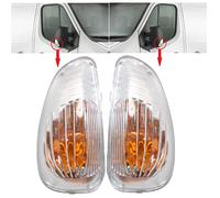 BIAREN Wing Mirror Indicator Lamp Lens Left And Right Set For Renault Master Mk3 Vauxhall Movano B Mk2 Nissan NV400 261652475R 261603141R 95508975 95508976