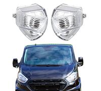 BIAREN Wing Mirror Indicator Lamp Lens Set Left And Right Pair For Ford Transit Custom 2012 Onwards 1766580 1766579 BK2113B381AB BK2113B382AB