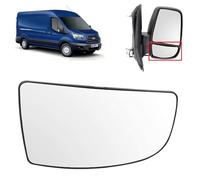 BIAREN Wing Mirror Lower Glass Right Driver Side For Ford Transit Mk8 2014 Onwards 1855102 BK3117A700AB Wing Mirror Glass + Back Plate
