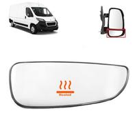BIAREN Wing Mirror Lower Glass Right Heated For Fiat Ducato Peugeot Boxer Citroen Relay 2006 Onwards 8151LQ 71748251, Wing Mirror Glass + Back Plate
