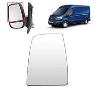 BIAREN Wing Mirror Upper Glass Left Passenger Side Non-Heated For Ford Transit Mk8 2014 Onwards 1823985 BK3117K741AA Wing Mirror Glass + Back Plate