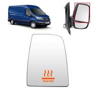 BIAREN Wing Mirror Upper Glass Right Driver Side Heated For Ford Transit Mk8 2014 Onwards 1823995 BK3117K740AB Wing Mirror Glass + Back Plate