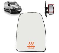 BIAREN Wing Mirror Upper Glass Right Heated For Renault Master Mk3 Vauxhall Opel Movano Nissan NV400 4419417 93197495 963655132R, Wing Mirror Glass + Back Plate