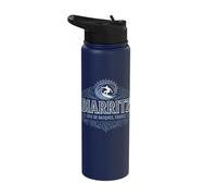Biarritz Côte des Basques France Surf Ornate for Darks Stainless Steel Insulated Water Bottle