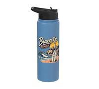 Biarritz France Lighthouse Stainless Steel Insulated Water Bottle