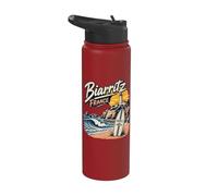 Biarritz France Lighthouse Stainless Steel Insulated Water Bottle