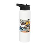Biarritz France Lighthouse Stainless Steel Insulated Water Bottle