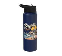 Biarritz France Lighthouse Stainless Steel Insulated Water Bottle