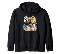 Biarritz France Lighthouse Zip Hoodie