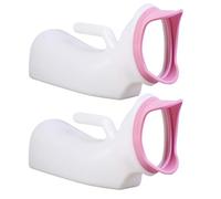 Bias&Belief Urinal Bottle 1000Ml Women Hand-Held Pee Pee Bottle Emergency Urine Bottle Portable Urinal Pee Bottle Easy to Clean Reusable Pee Jug for Hospital Camping Travel,2 Pcs