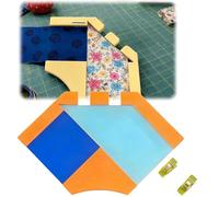 Bias Binding Buddy - Sewing Tool for Bias & Straight Quilt Binding, Multiple Sizes 1" to 3", Quilting & Edge Finishing Aid（with Positioning Plastic Clip） (2 1/2'')