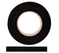 Bias binding made of 100% cotton - 10 m x 60 mm (folded) edging tape, cotton ribbon, bias binding - Ideal for DIY sewing - Made in Belgium, on a roll (black)