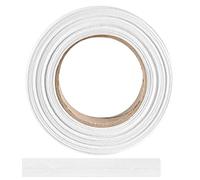 Bias binding made of 100% cotton - 10 mx 30 mm (folded) edging tape, cotton ribbon, bias binding - Ideal for DIY sewing - Made in Belgium, on a roll (white)