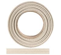 Bias binding made of 100% cotton - 10 mx 40 mm (folded) edging tape, cotton ribbon, bias binding - Ideal for DIY sewing - Made in Belgium, on a roll (natural)