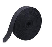 Bias Binding Tape,45 Meters Linen Twill Tape Natural Cotton Tape Webbing Tape Sew Herringbone Roll for Sewing Dressmaking Craft Dressmaking and DIY for Children,Black 2cm