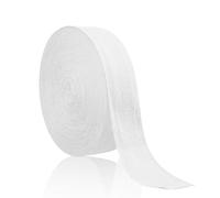 Bias Binding Tape White 10mm(3/8inch) Cotton Twill Tape 45m Bunting Tape Herringbone Roll Tape for Webbing Dressmaking Alterations Apron Craft Gift Wrapping