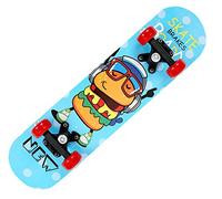 BIASTNR Children Skateboard, Skateboards Complete 24 Inch Mini Skateboard for Kids Boys Girls Youths Beginners (A)
