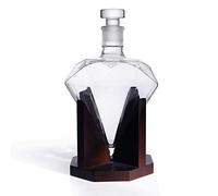 BIASTNR Diamond Decanter, 1000ml, Whiskey, Liquor, Scotch, Rum, Bourbon, Vodka, Tequila, Clear