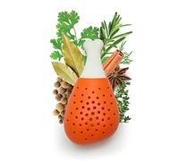BIASTNR Seasoning Spice Filter, Silicone Chicken Leg Stew Spice Bag, Orange
