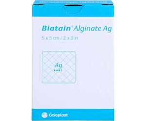 Biatain Alginate AG 5 cm x 5 cm Wardrobe x 10 - 346-9202