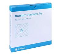 Biatain Wound Dressing, 10 x 10 cm, Silver Alginate AG, 10 St, 10.0 grams, Sterile, One Size