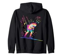 Biathlete Nordic Skiing Biathlon Zip Hoodie