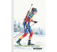 Biathlon Notebook: Lined Journal for Cross-Country Skiing & Shooting Fans | Original Winter Sports Gift Idea | Diary for Men Women Kids | Size 6x9 (15x22 cm)