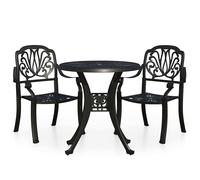 Biatro Set Cast Aluminium Balcony Table&Chairs 3/5 Piece Multi Colours vidaXL