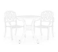 Biatro Set Cast Aluminium Balcony Table&Chairs 3/5 Piece Multi Colours vidaXL