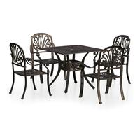 Biatro Set Cast Aluminium Garden Furniture 3/5 Piece Multi Colours vidaXL