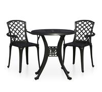 Biatro Set Cast Aluminium Garden Table Chairs 3/5 Piece Multi Colours vidaXL