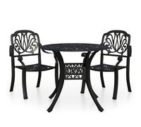 Biatro Set Cast Aluminium Table & Chairs Garden 3/5 Piece Multi Colours vidaXL