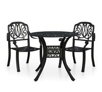 Biatro Set Cast Aluminium Table & Chairs Garden 3/5 Piece Multi Colours vidaXL