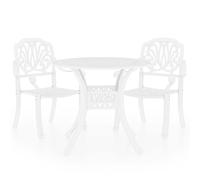 Biatro Set Cast Aluminium Table & Chairs Garden 3/5 Piece Multi Colours vidaXL